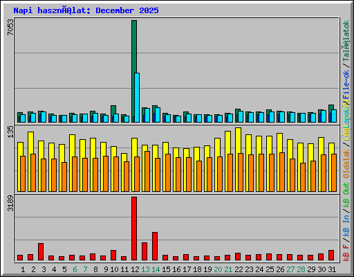 Napi használat: December 2025