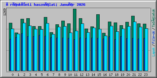 Óránkénti használat: Január 2026